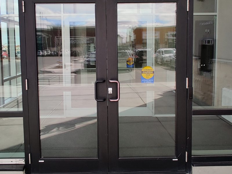 Calgary NE office: the main entrance door