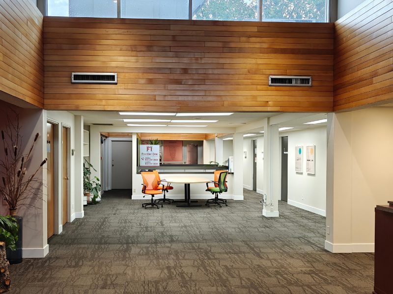 Calgary SE office: the third-floor common area