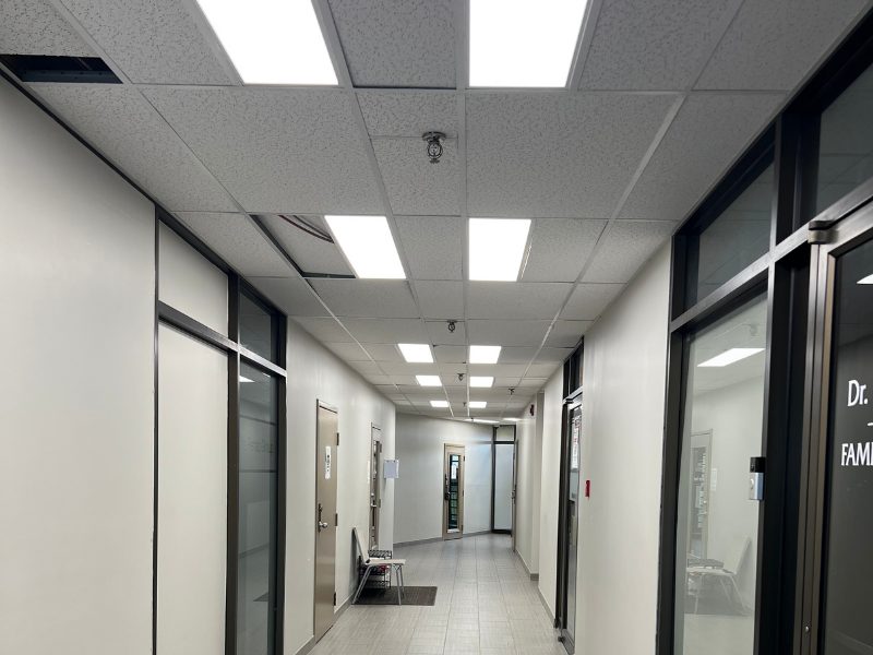 Hamilton office: the hallway