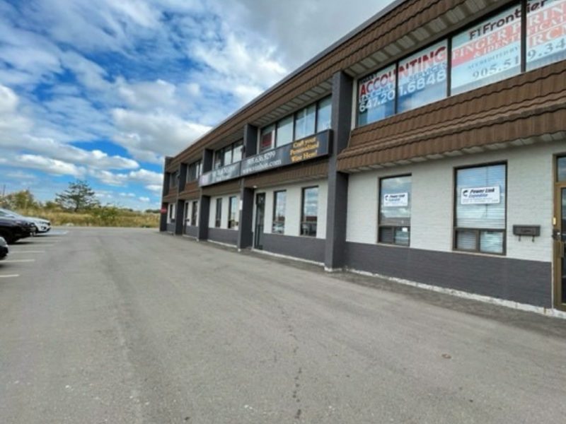 Milton office: the left side of the office building