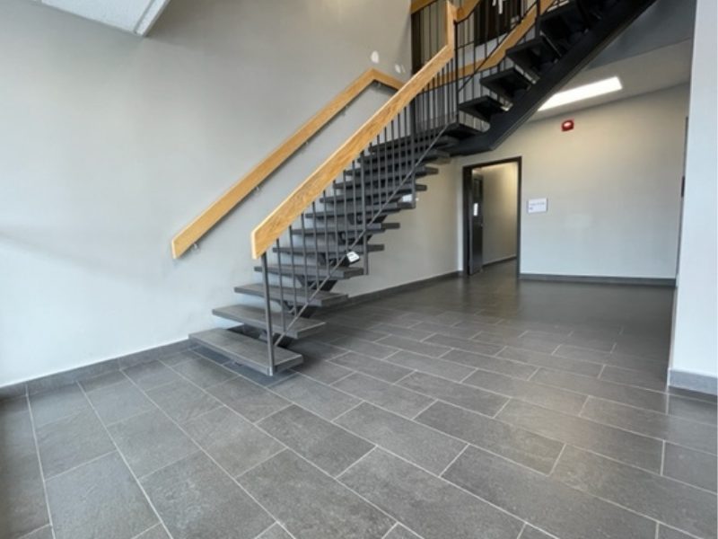 Milton office: stairs to the second floor