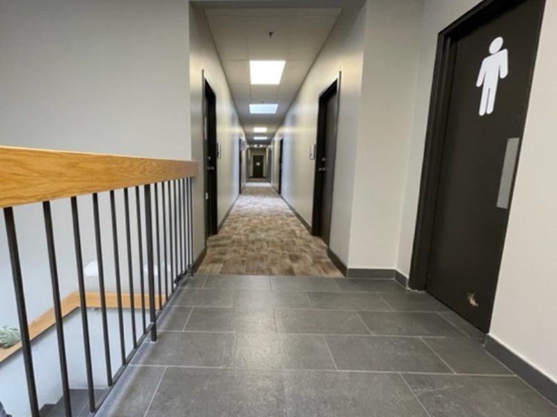 Milton office: the office hallway