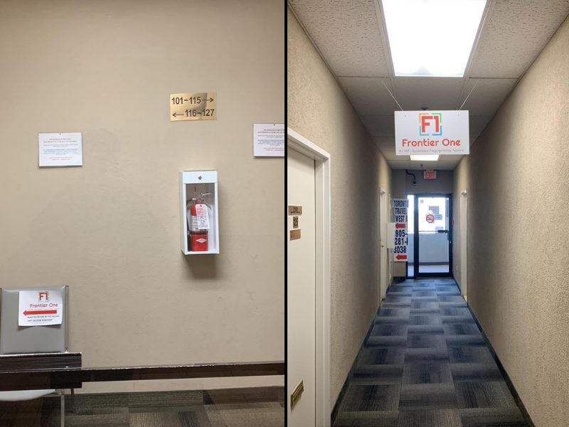 Mississauga office: the hallway