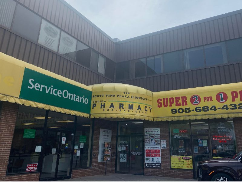 St. Catharines office: the second entrance, elevator only